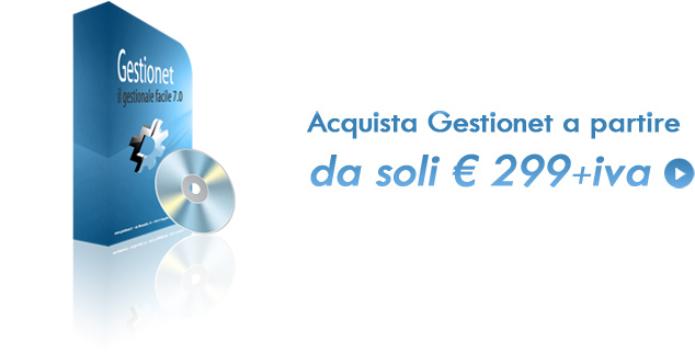 Acquista Gestionet a partire da soli €. 299+iva